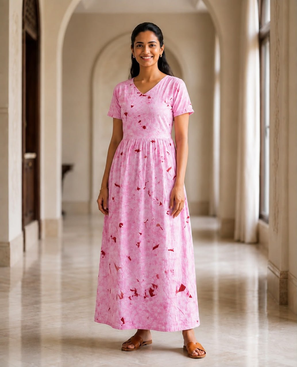 MFS 244 Peacock maxi frock YY1