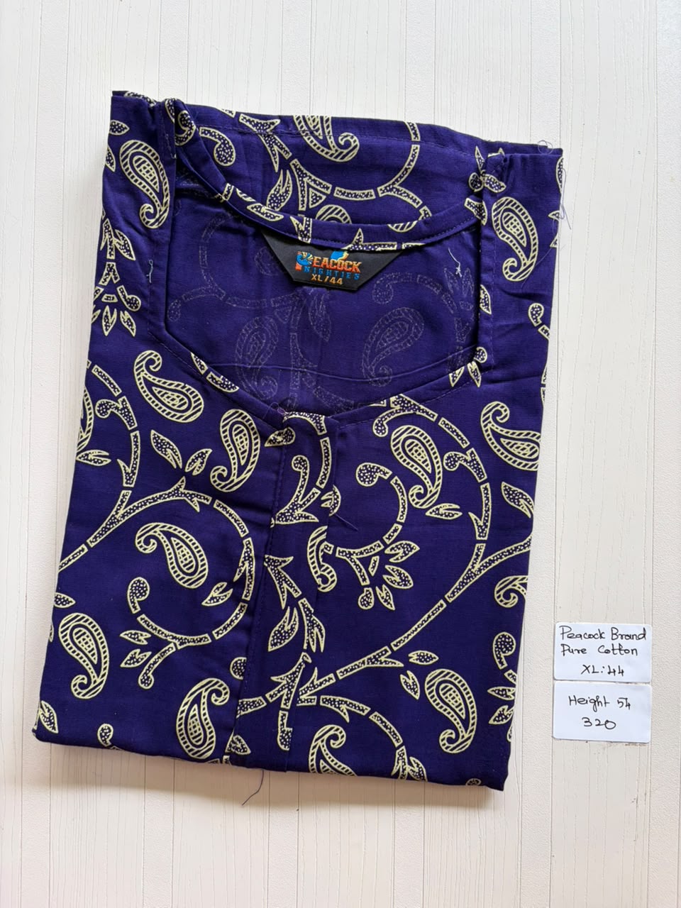 AASBP 248 Peacock Pleats Zip Nighty BP BPS
