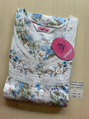 DSS157 Height Shandar Spun Nighty