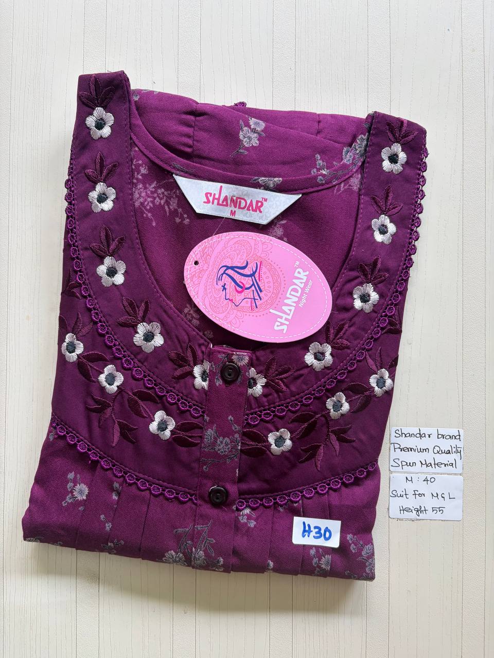 ASS091 Shandar Spun nighty