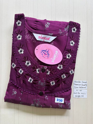 ASS091 Shandar Spun nighty
