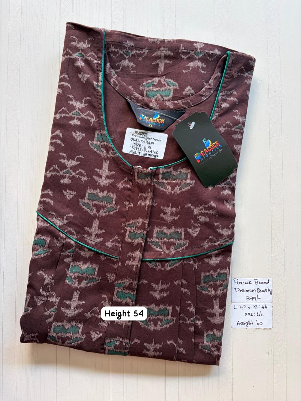 AAS5282 Peacock pleats Zip premium quality BP DD CPS DPS Height 54