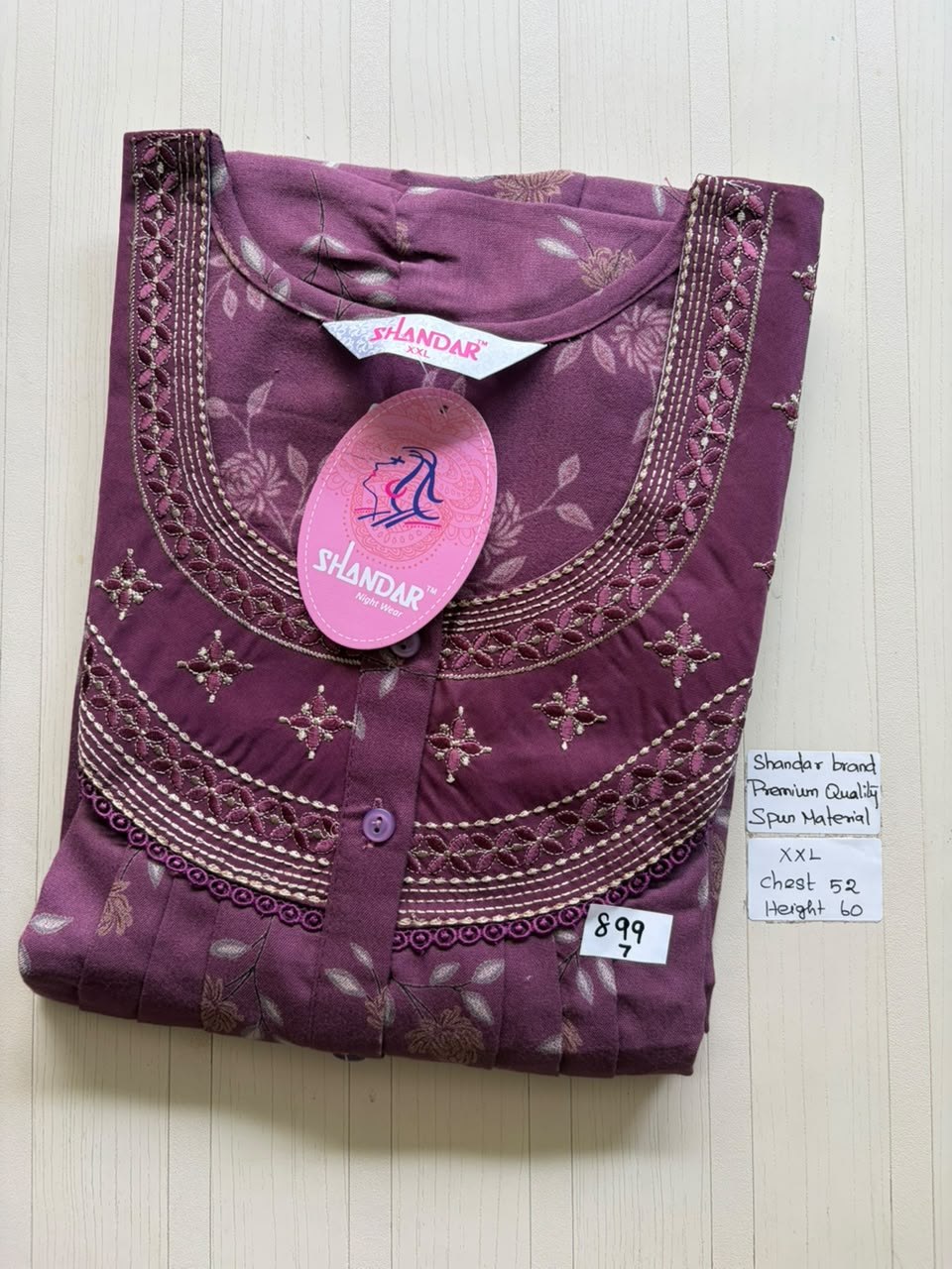 DSS089 Height Shandar Spun Nighty