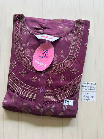 DSS089 Height Shandar Spun Nighty