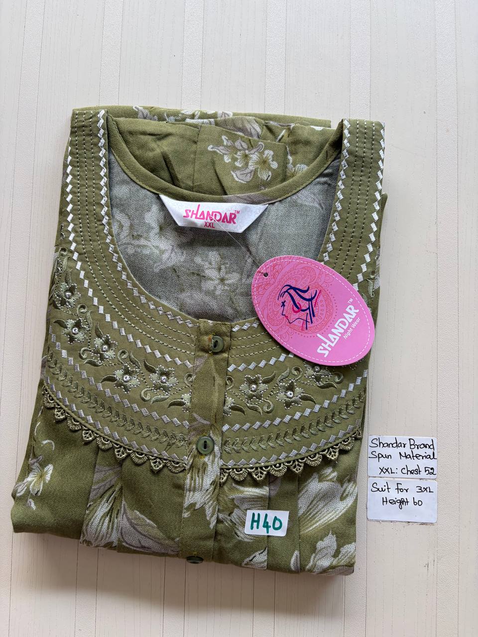 Dss 360 Shandar Spun nighty