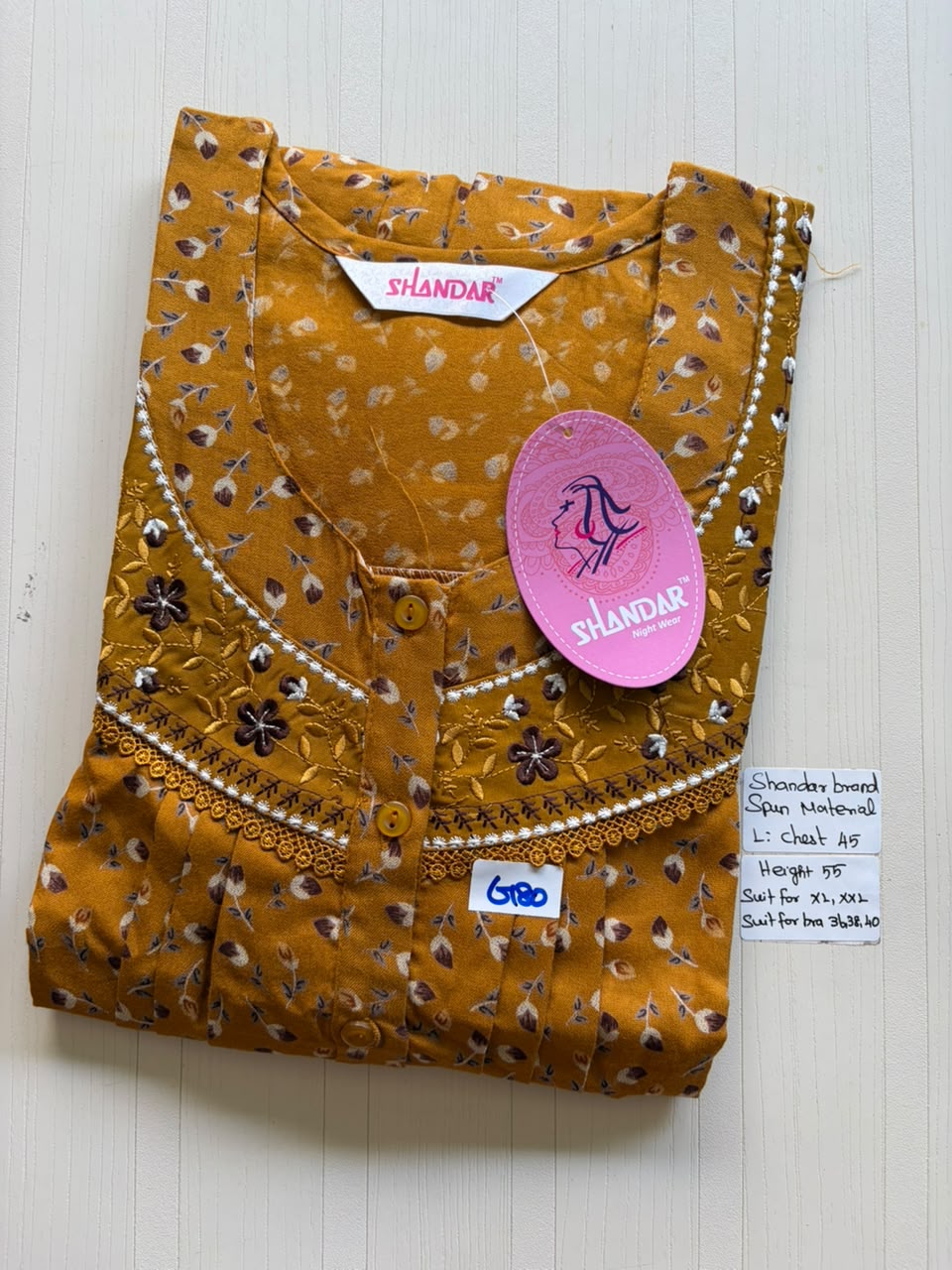 BSS 124 Shandar Spun nighty