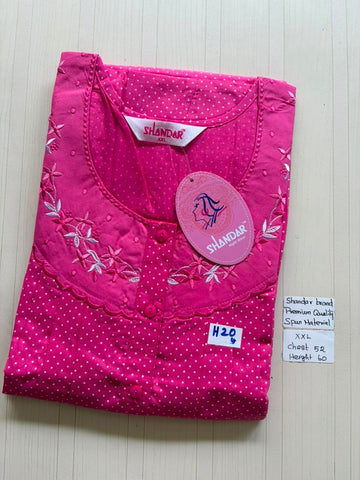 DSS223 Height Shandar Spun Nighty