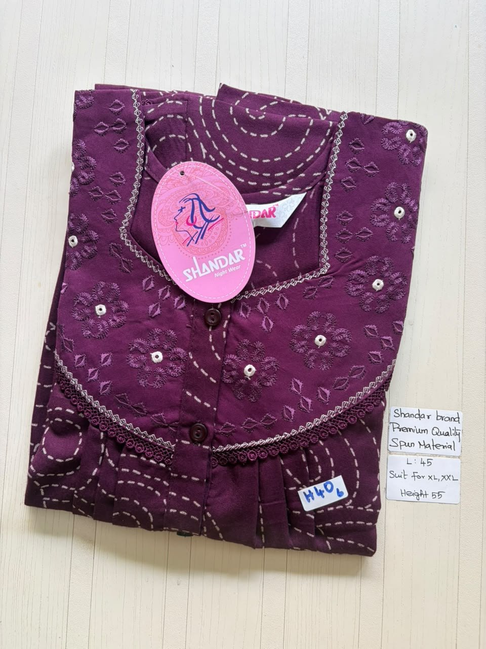 BS350 Shandar Spun nighty