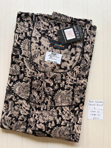 AKS046 Height Block Kalamkari peacock Pleats zip
