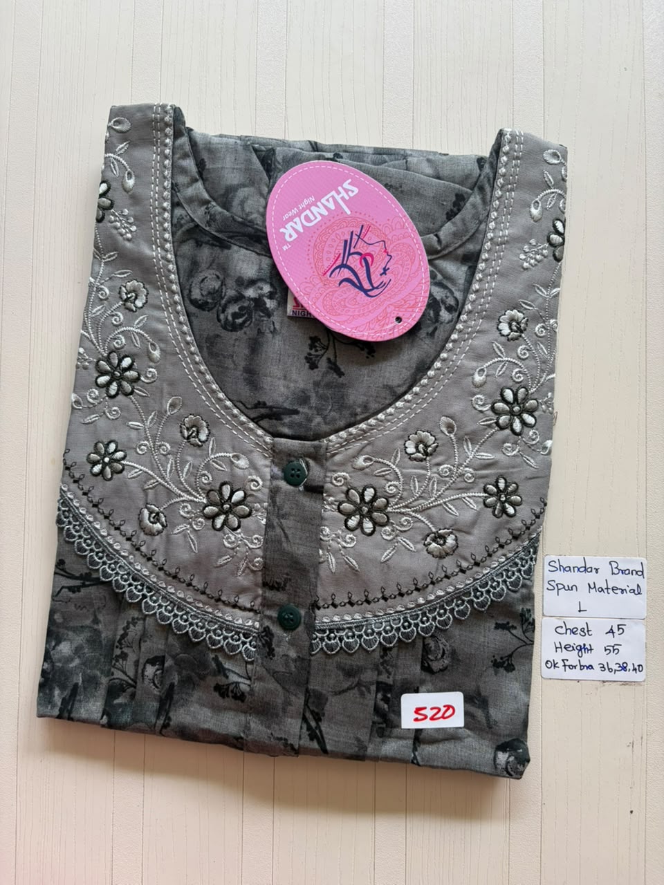 BSS 291 Shandar Spun nighty