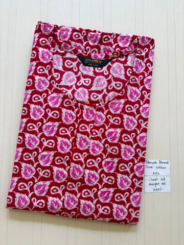 AASZ015 Peacock zip Nighty