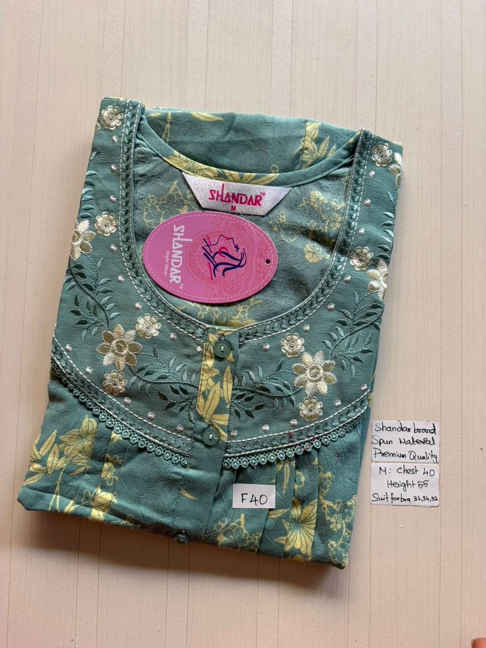 ASS 378 Shandar Spun nighty