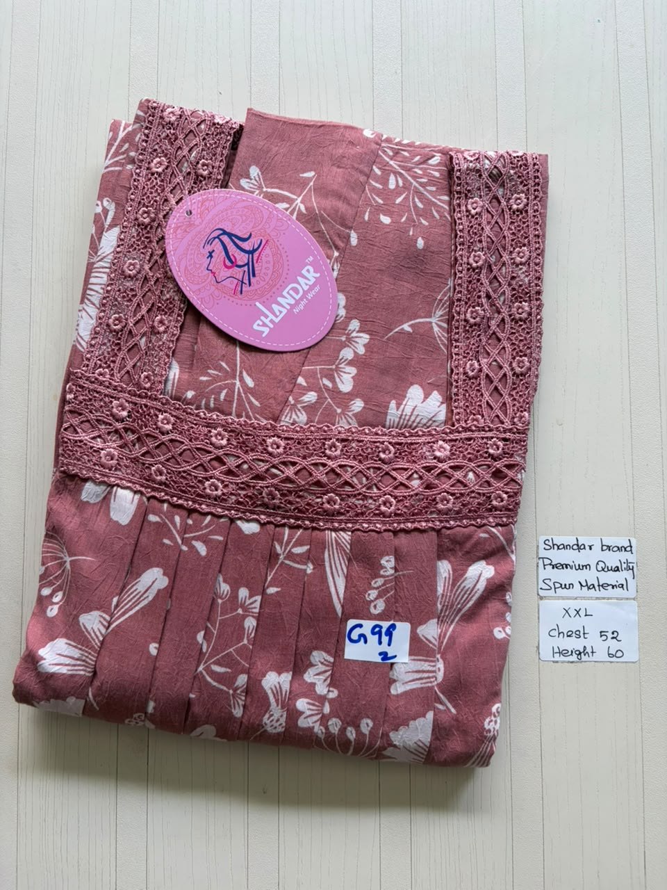 DSS092 Height Shandar Spun Nighty