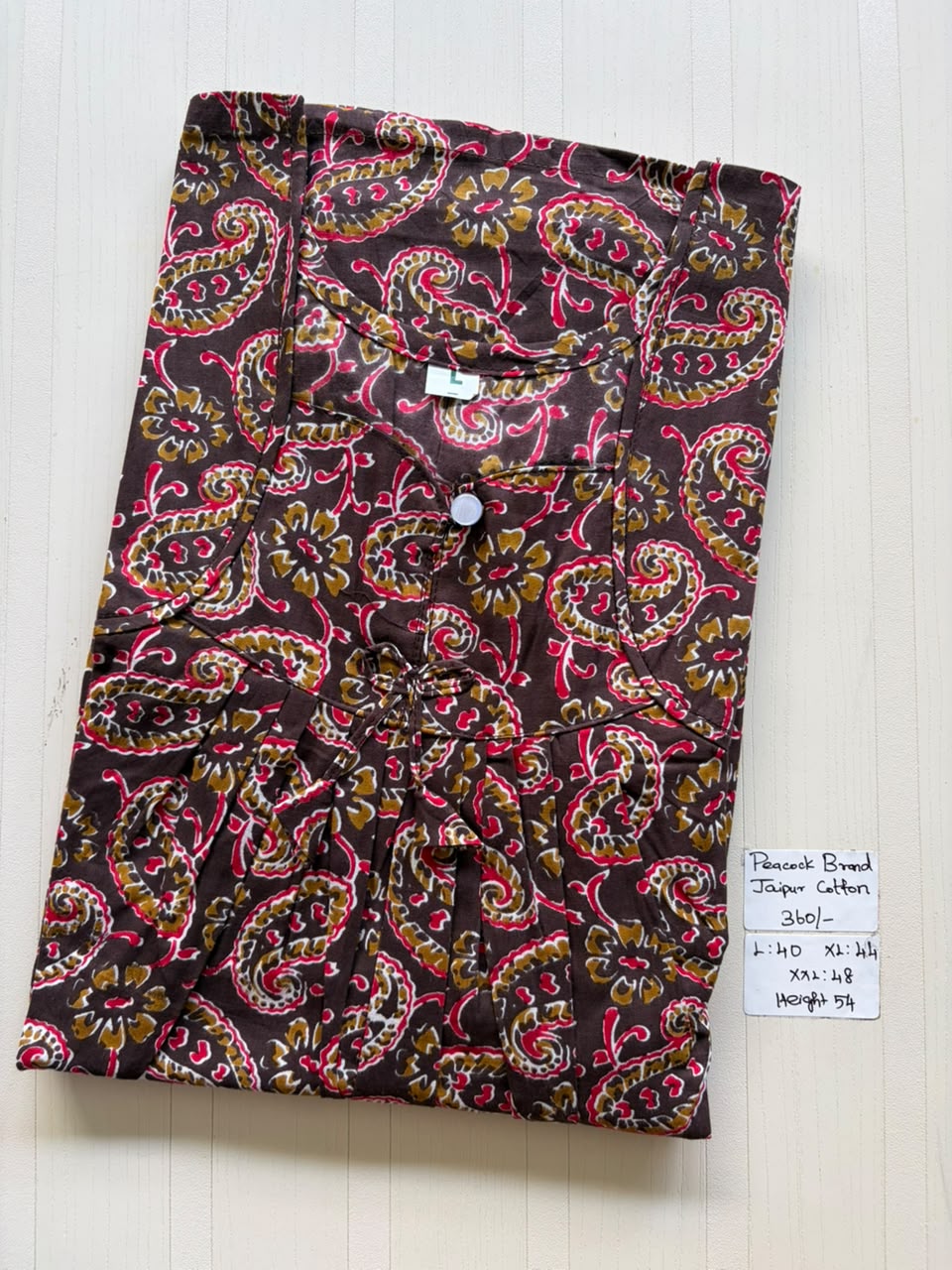 AASBP 441 Peacock Pleats No Zip Nighty BP BPS CPS DPS