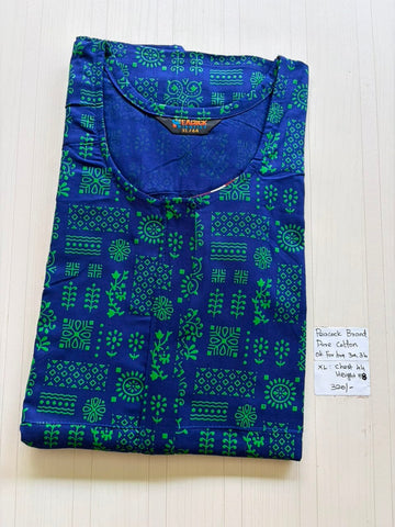 AASZ 178 Height Peacock Zip Nighty BP HP CPS
