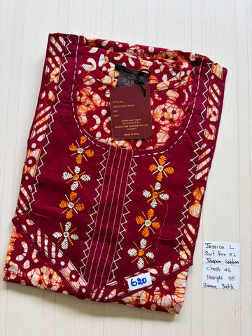 BJS 943 Jessica VV Batik Nighty