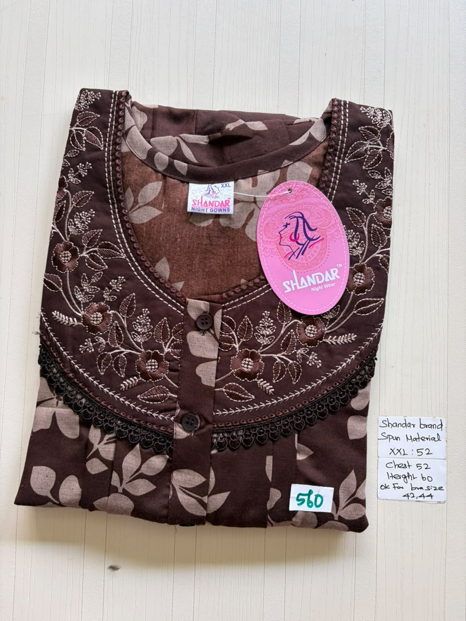 DSS 196 Height Shandar Spun nighty