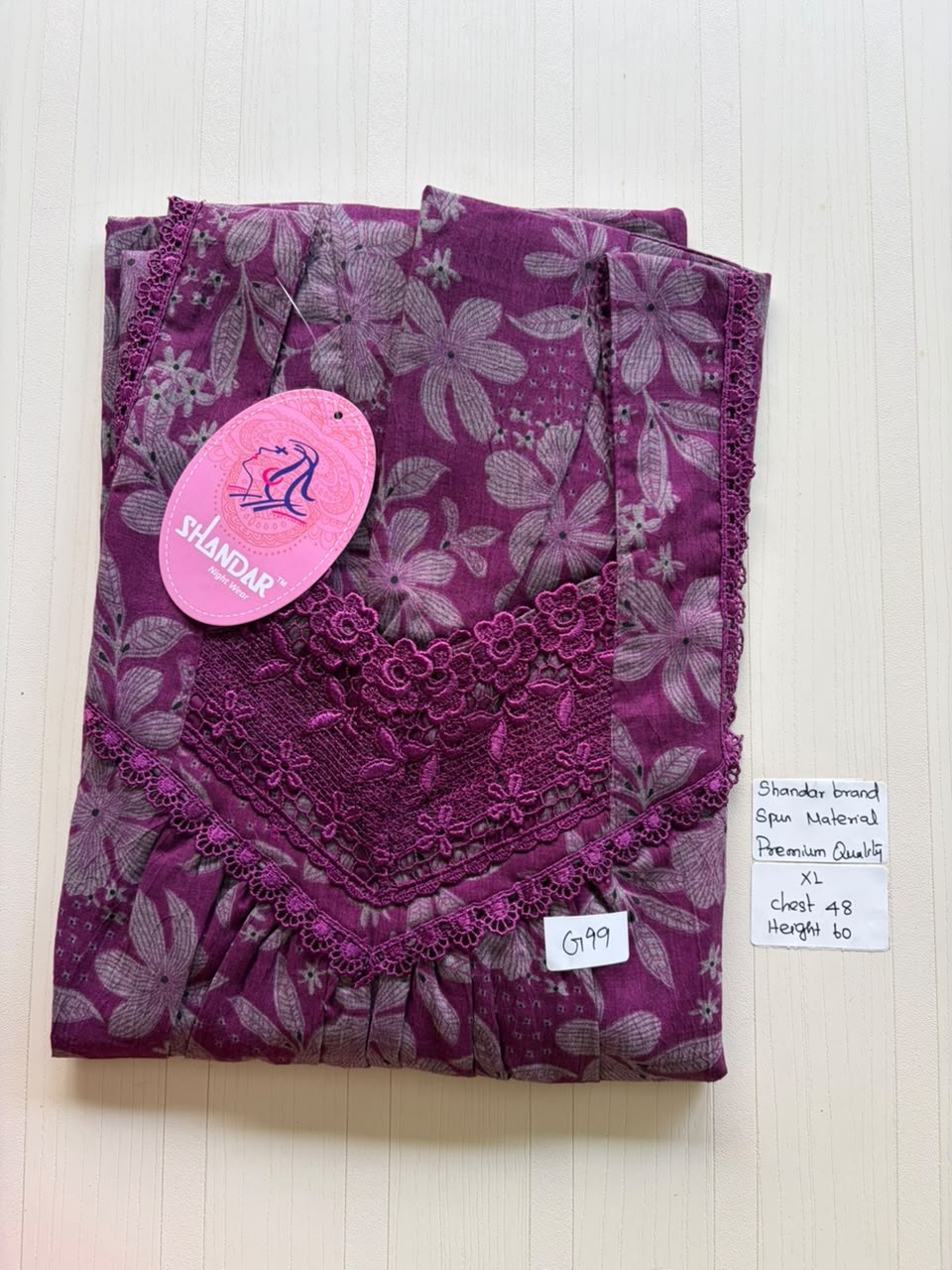 DSS 264 Height Shandar Spun nighty