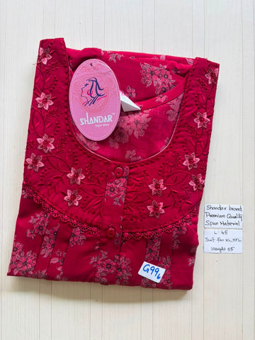 BS292 Shandar Spun nighty