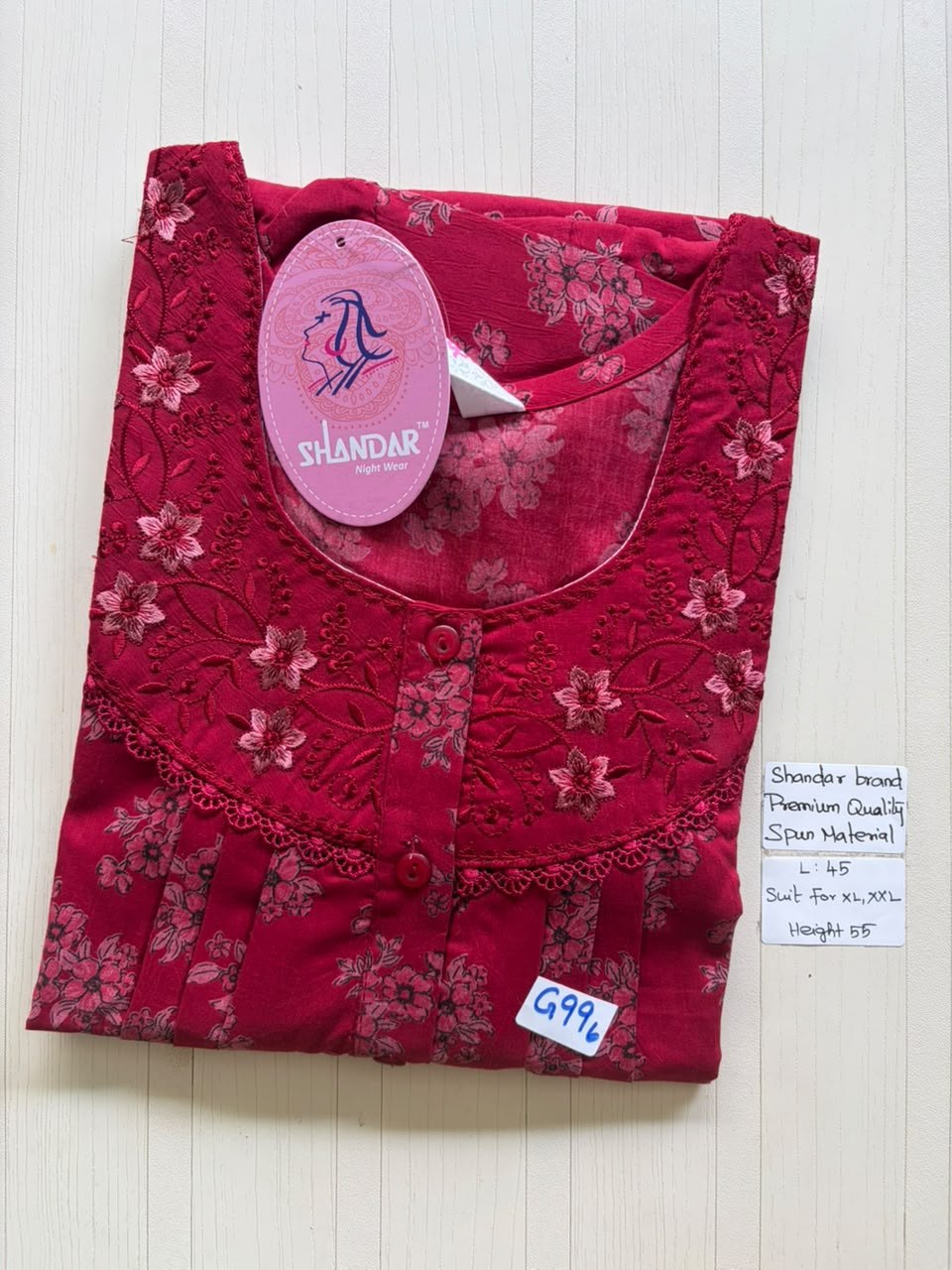 BS292 Shandar Spun nighty