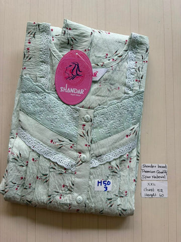 DSS167 Height Shandar Spun Nighty