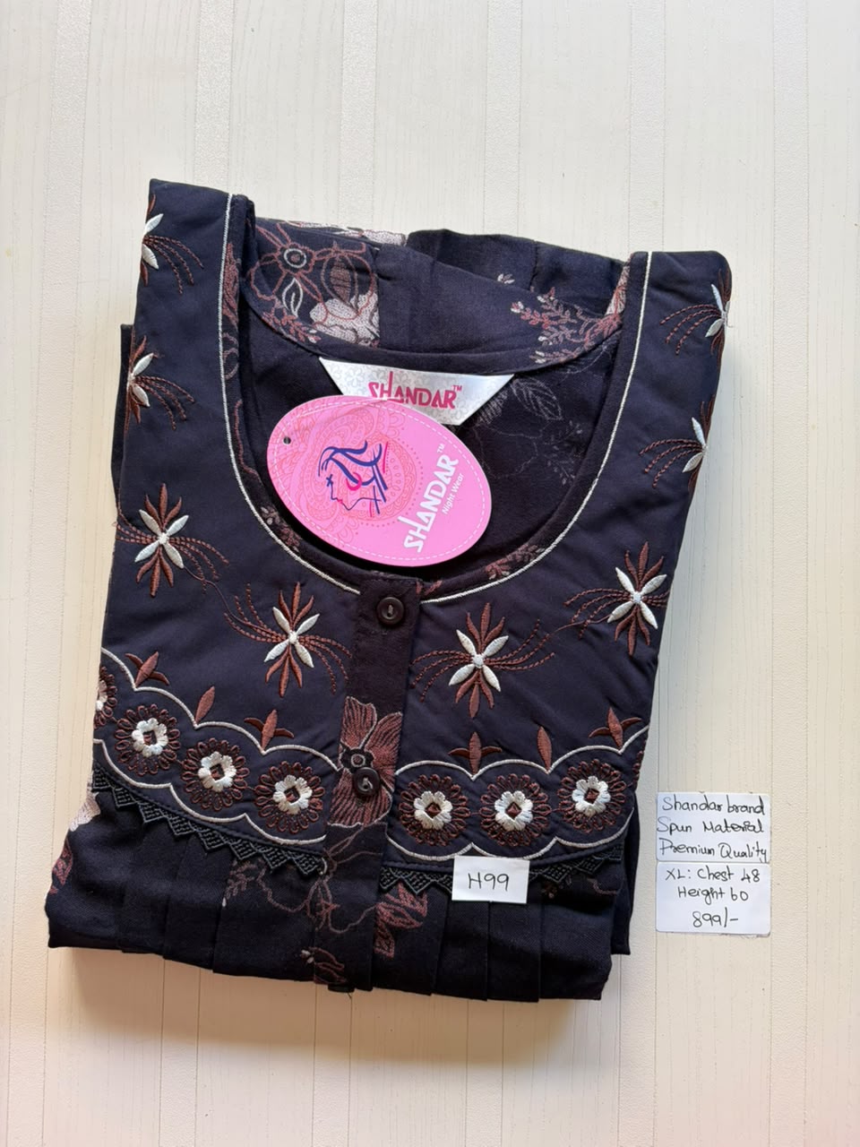 CSS 434 Height Shandar Spun nighty