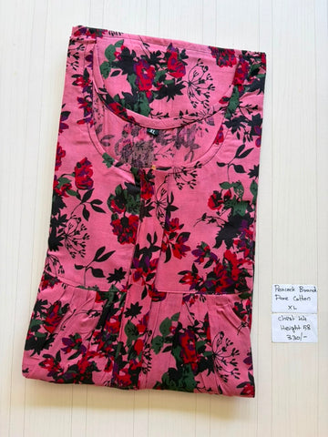 AASHP024 Peacock Pleats Zip Nighty HP BP