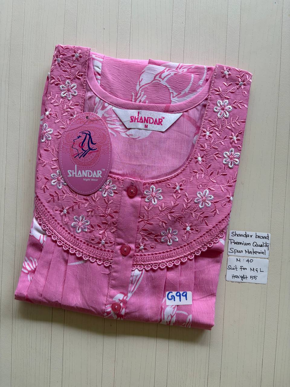 ASS210 Shandar Spun nighty