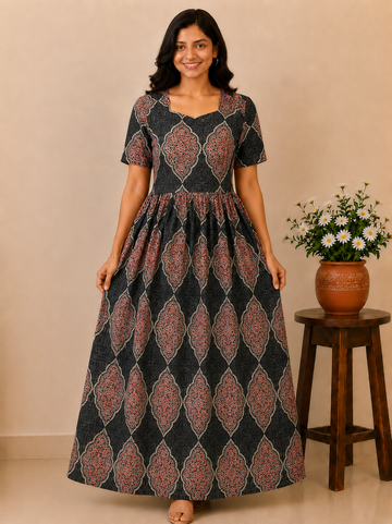 MFS 359 Peacock Height Maxi Frock YY1 YY2