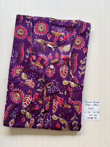 AASBP 437 Peacock Pleats No Zip Nighty BP BPS CPS DPS