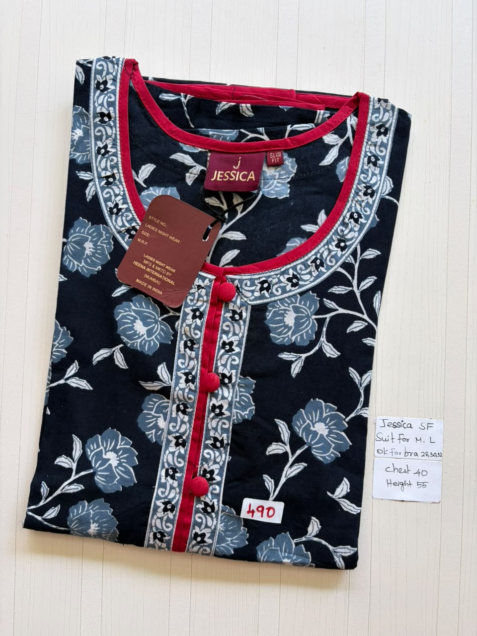AJS 188 Jessica Slimfit VV AL JC Nighty 550