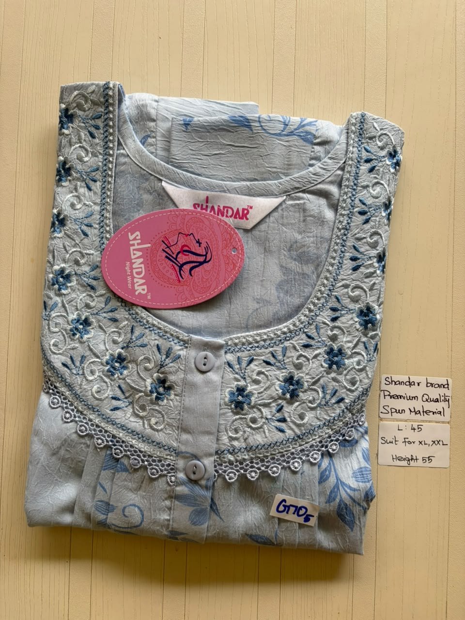 BS229 Shandar Spun nighty