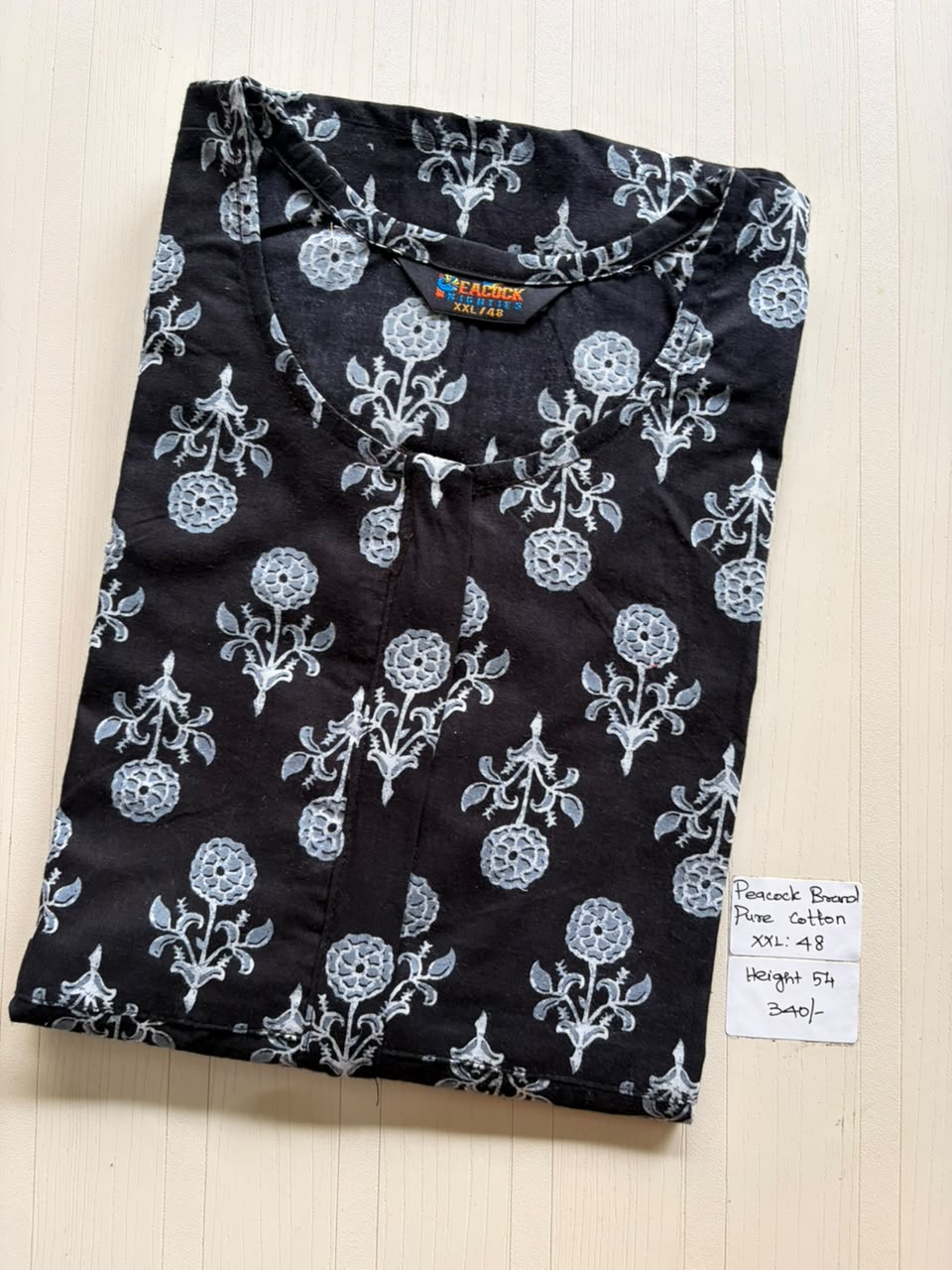 AASZ 235 Peacock Zip Nighty BP DPS