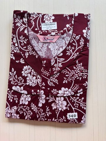 AASKZ 011 Peacock Zip Nighty BP DPS