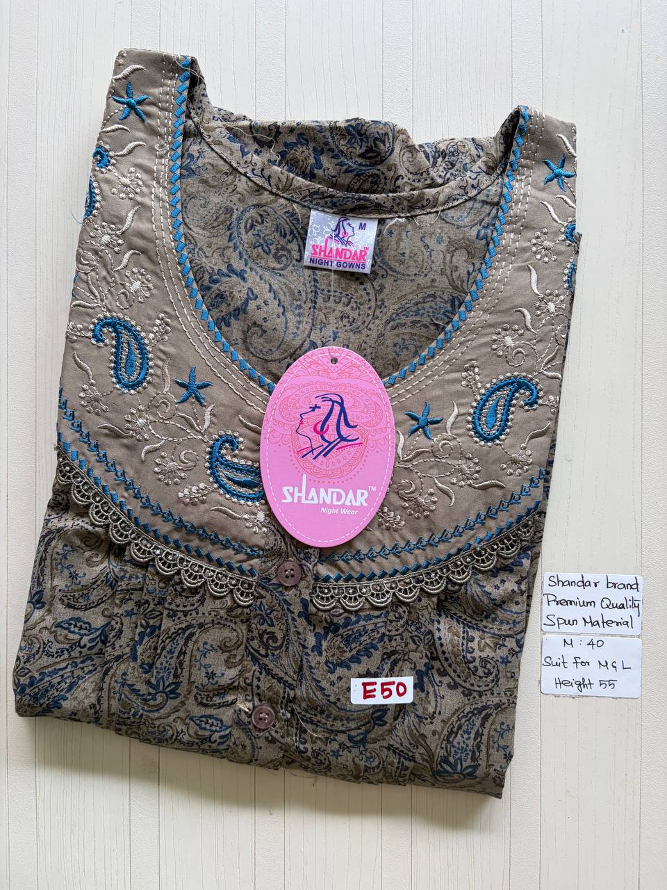ASS198 Shandar Spun nighty