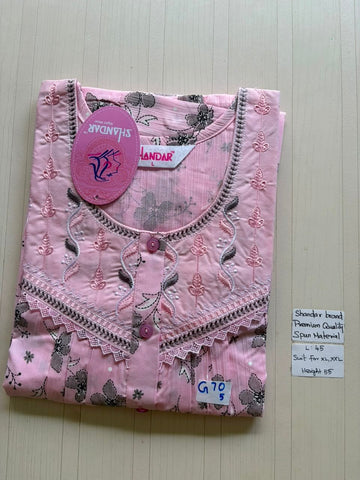 BS245 Shandar Spun nighty