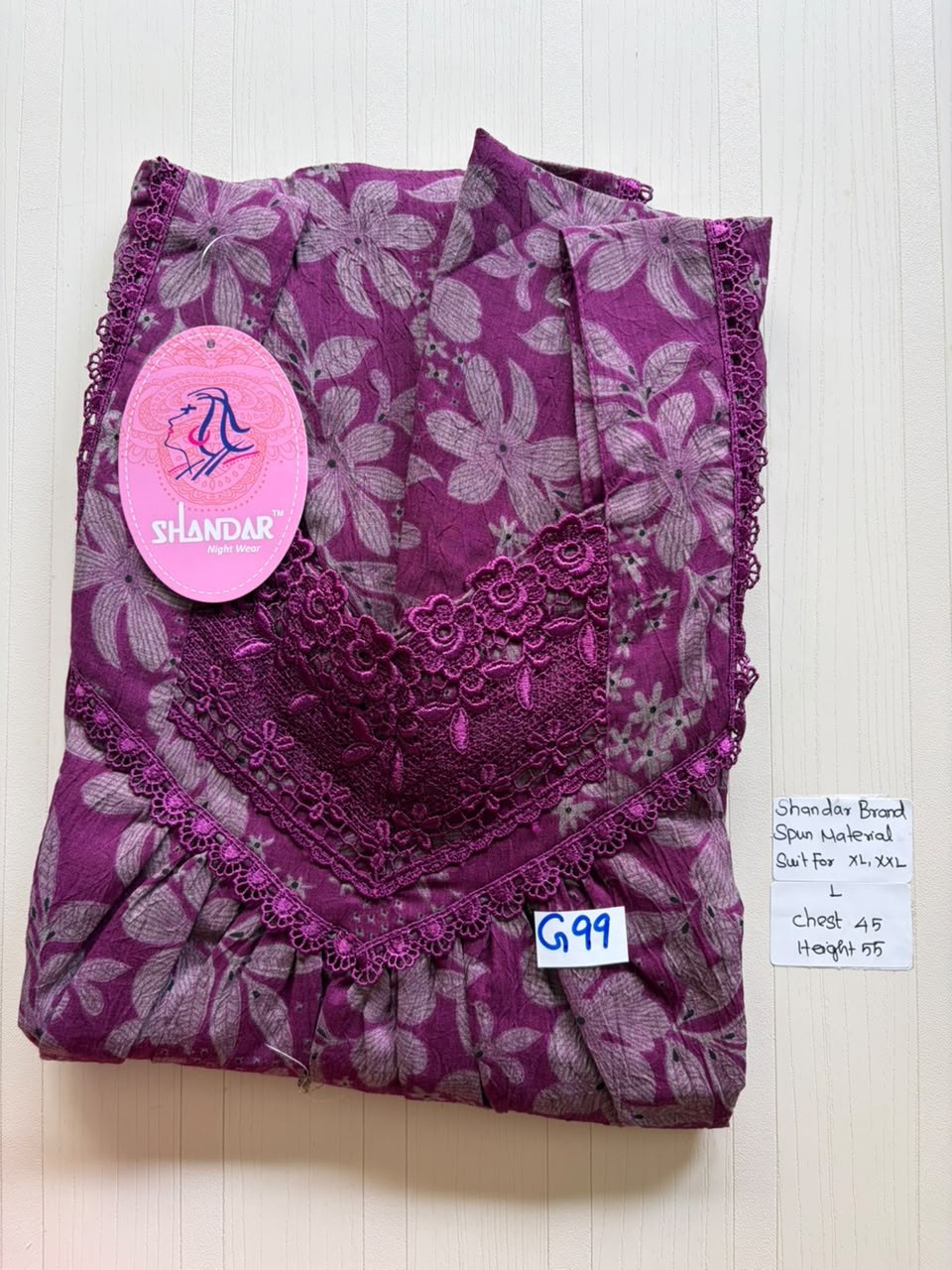 BSS 622 Shandar Spun nighty