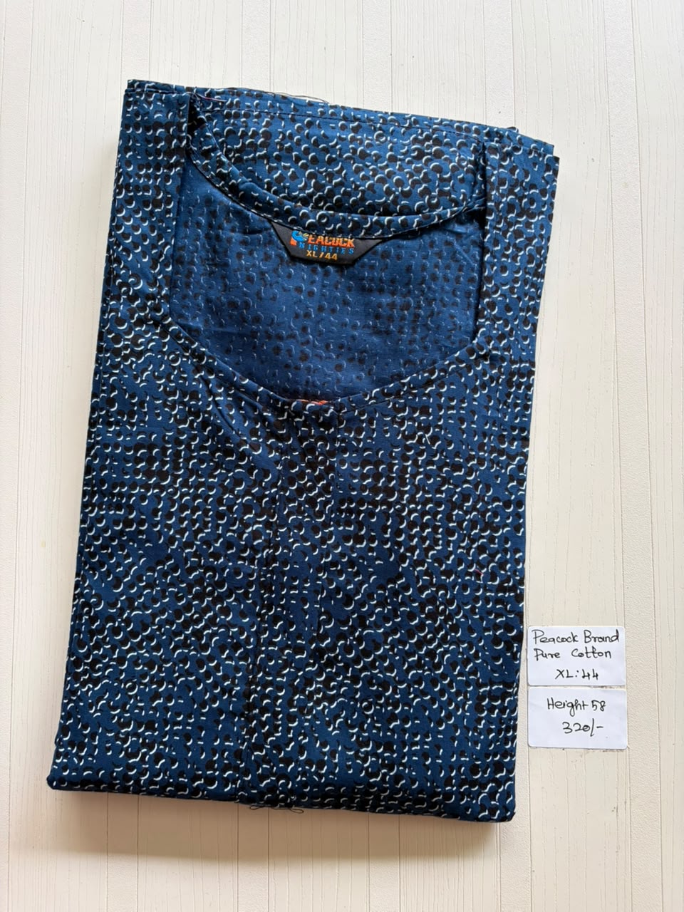 AASZ 282 Height Peacock Zip Nighty BP CPS