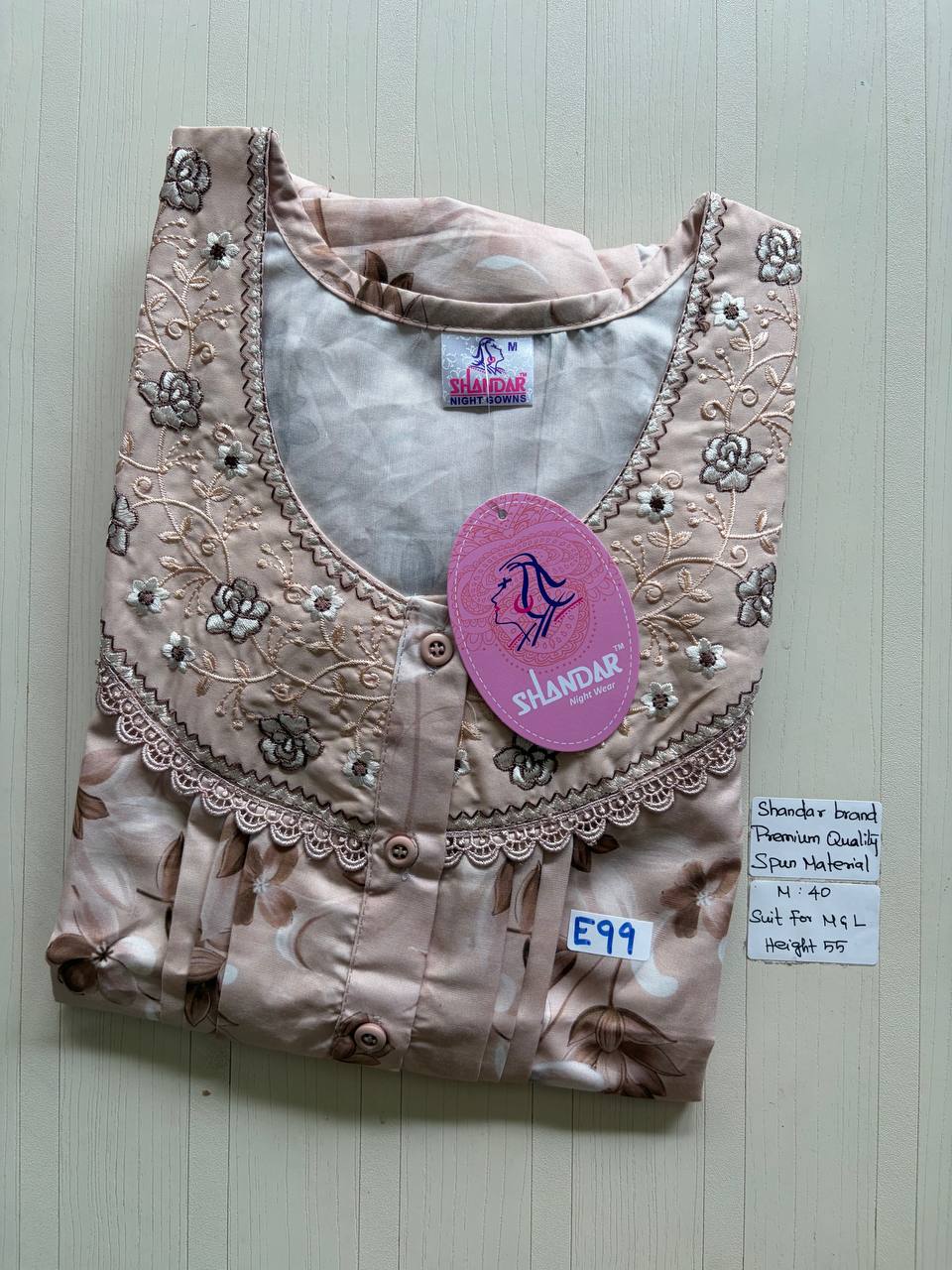ASS165 Shandar Spun nighty