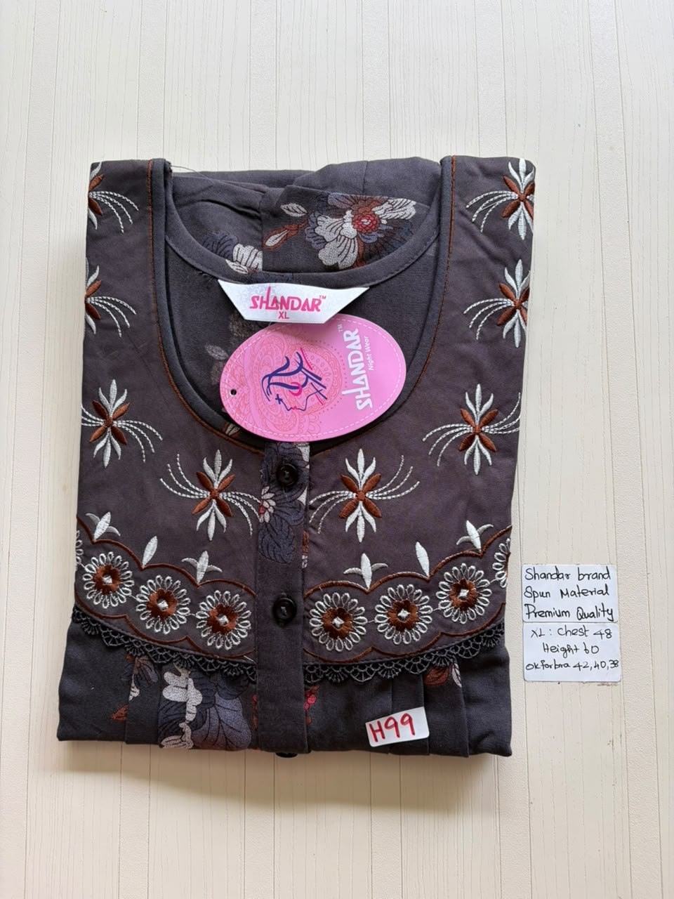 CSS 338 Height Shandar Spun nighty
