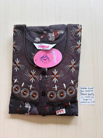 CSS 338 Height Shandar Spun nighty