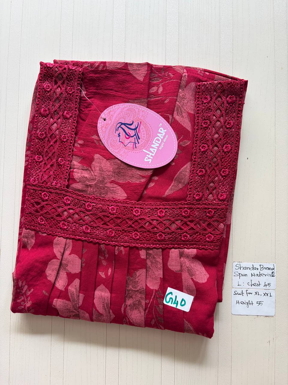 bss 387 Shandar Spun nighty