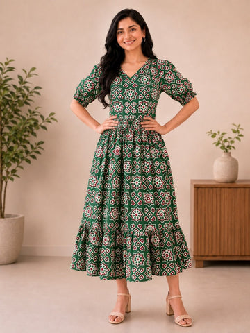 MFS209 Peacock maxi frock YY1