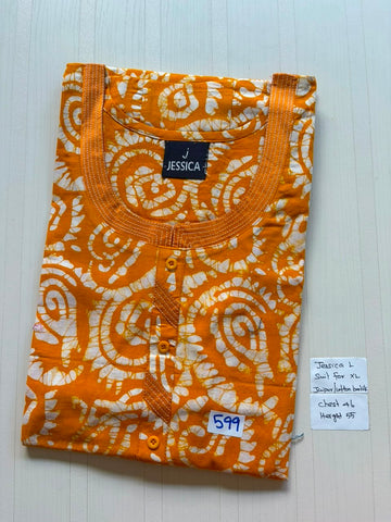 BJS 1048 Jessica VV AL Batik Nighty 550