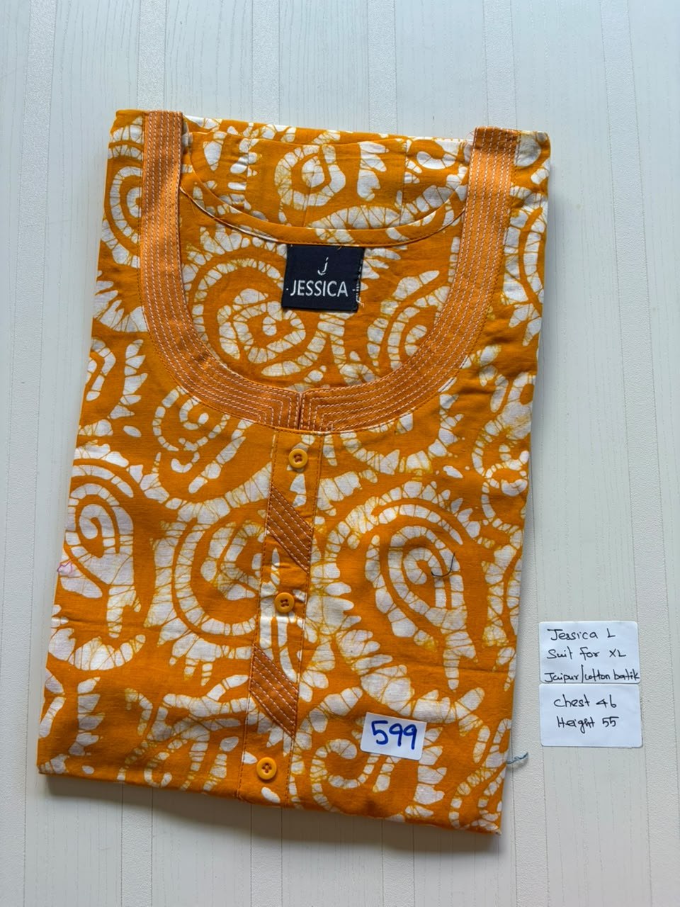 BJS 1048 Jessica VV AL Batik Nighty 550