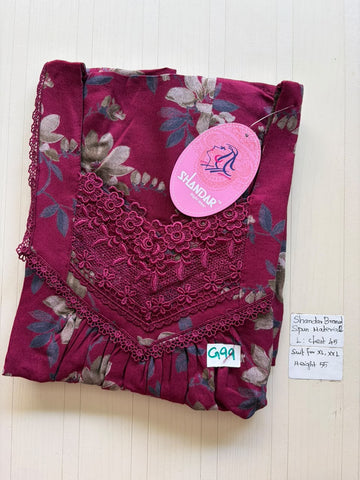 BSS 466 Shandar Spun nighty