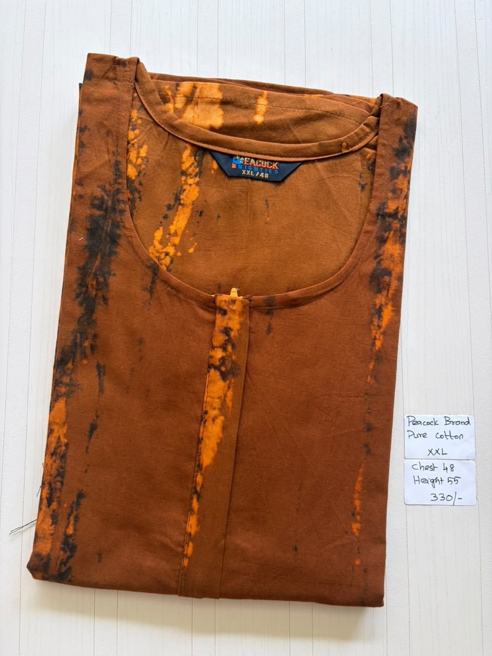 AASZ029 Peacock zip Nighty