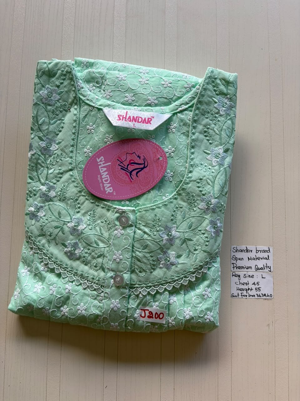 BSS 726 Shandar Spun nighty