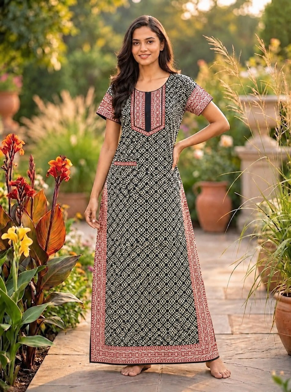 AASZ 197 Height Peacock Zip Nighty BP DPS