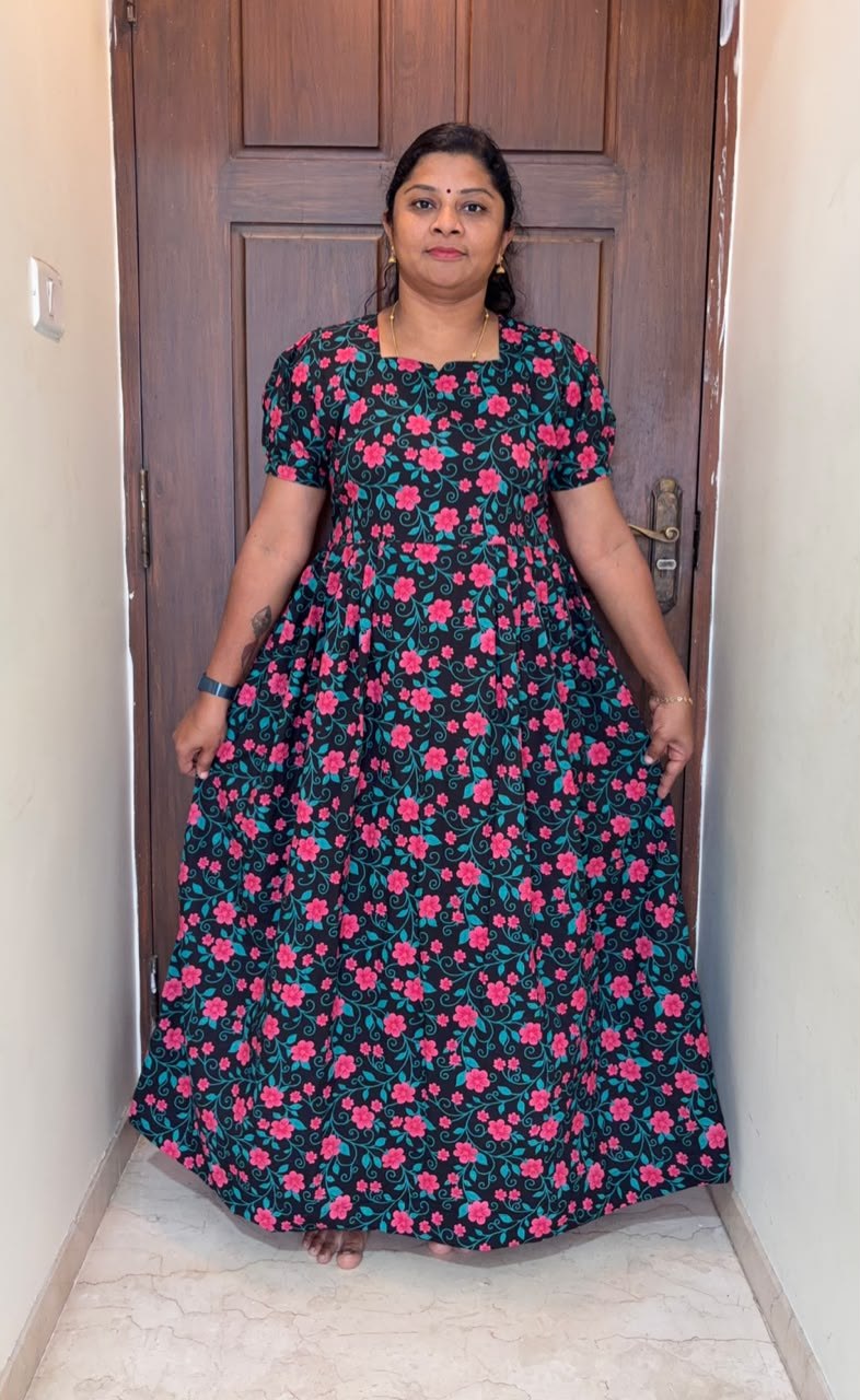 MFS 394 Peacock Maxi Frock YY1
